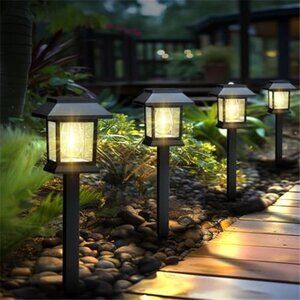 12 Pack Solar Lights Outdoor Waterproof Pathway Garden Yard Patio Landscape Deco